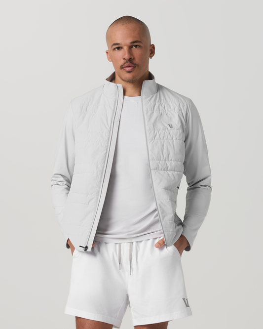 Sunday Insulated Hybrid Jacket Men's Frost Grey Jacket - Vuori