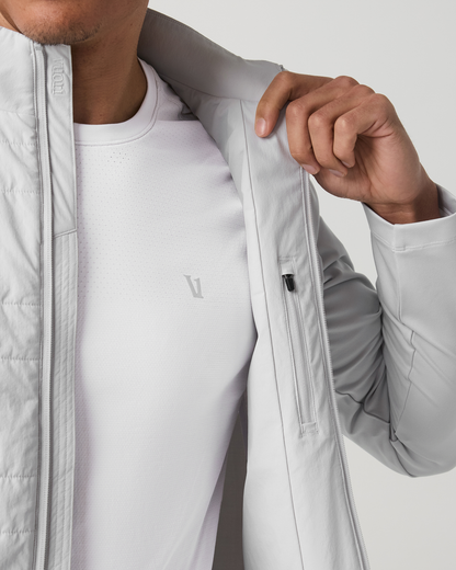 Sunday Insulated Hybrid Jacket Men's Frost Grey Jacket - Vuori