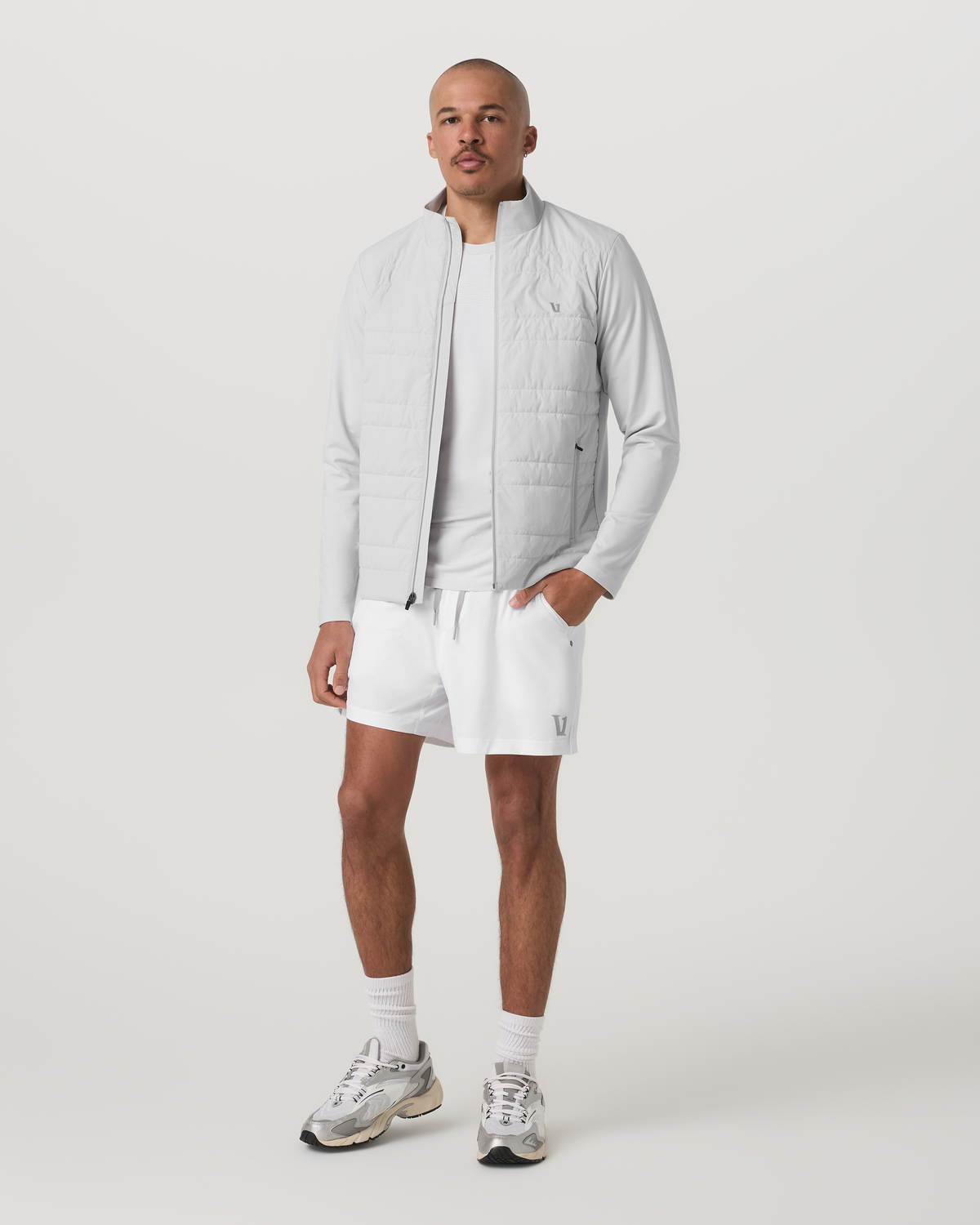 Sunday Insulated Hybrid Jacket Men's Frost Grey Jacket - Vuori