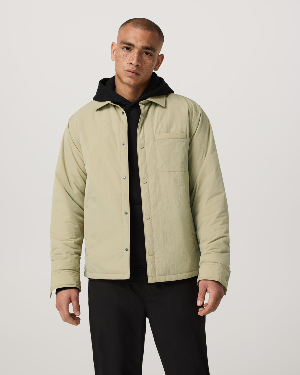 Nomad Insulated Shirt Jacket Men's Celery Seed Jacket - Vuori