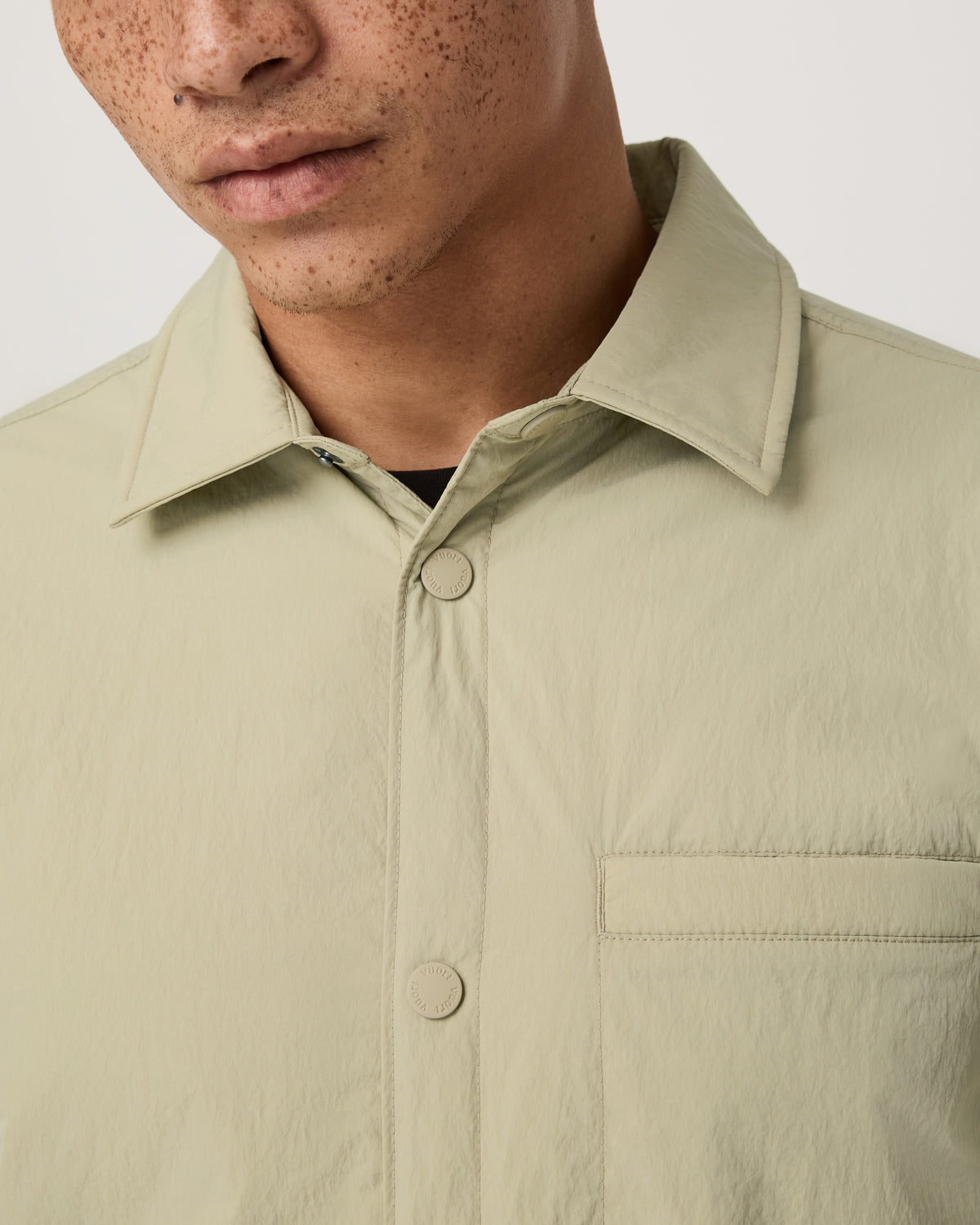Nomad Insulated Shirt Jacket Men's Celery Seed Jacket - Vuori
