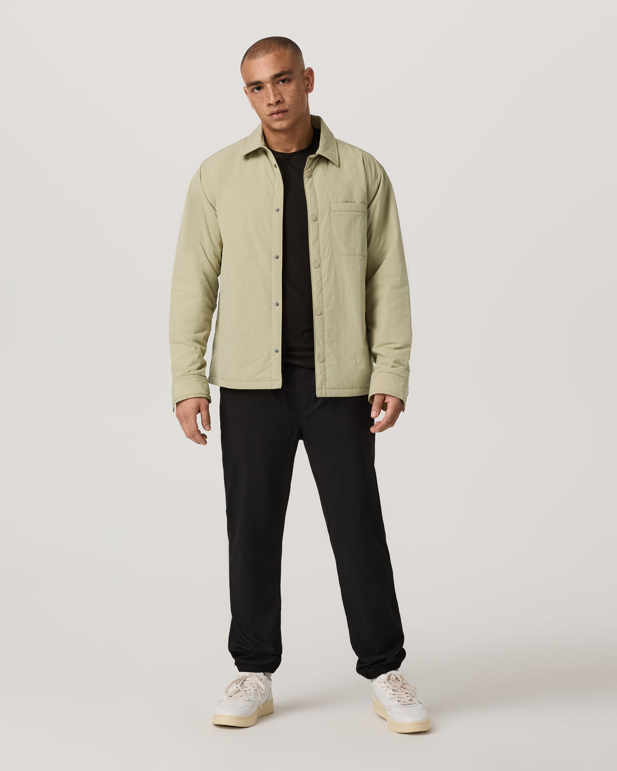 Nomad Insulated Shirt Jacket Men's Celery Seed Jacket - Vuori