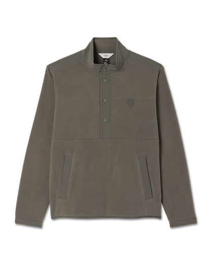 Aspen 1/2 Snap Men's Fleece Mock-Neck Pullover in Root - Vuori