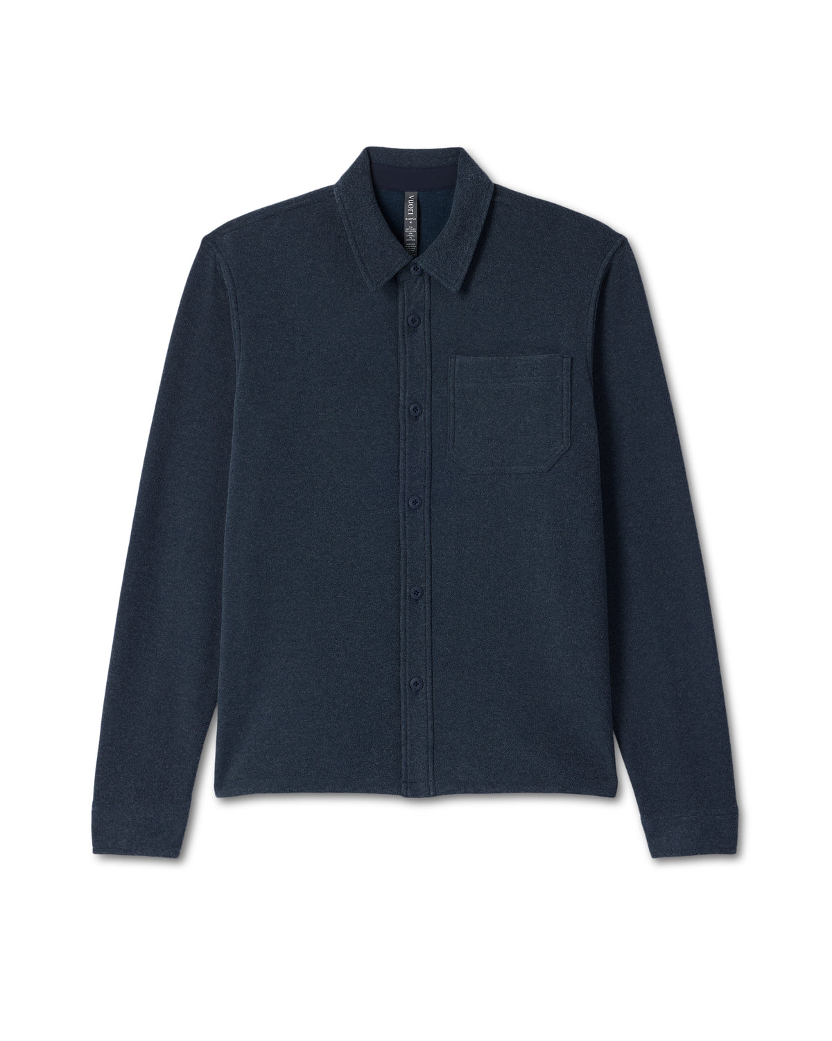 Beach Fleece Shirt Jacket Men's Ink Heather Jacket - Vuori