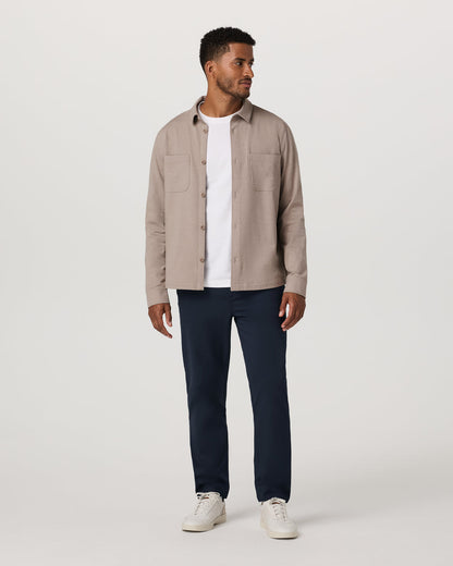 Coronado Shirt Jacket Men's Pumice Heather Shirt Jacket - Vuori