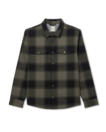 Range Shirt Jacket 2.0 Men's Oregano Plaid Jacket - Vuori