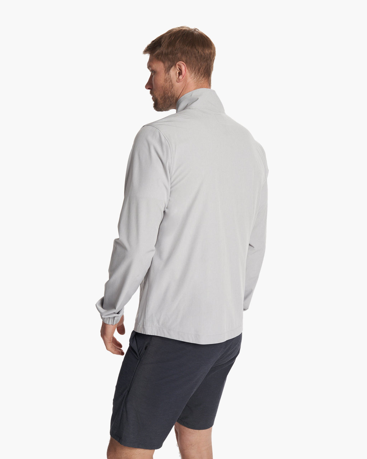 Venture Track Jacket Platinum Linen Texture - Vuori