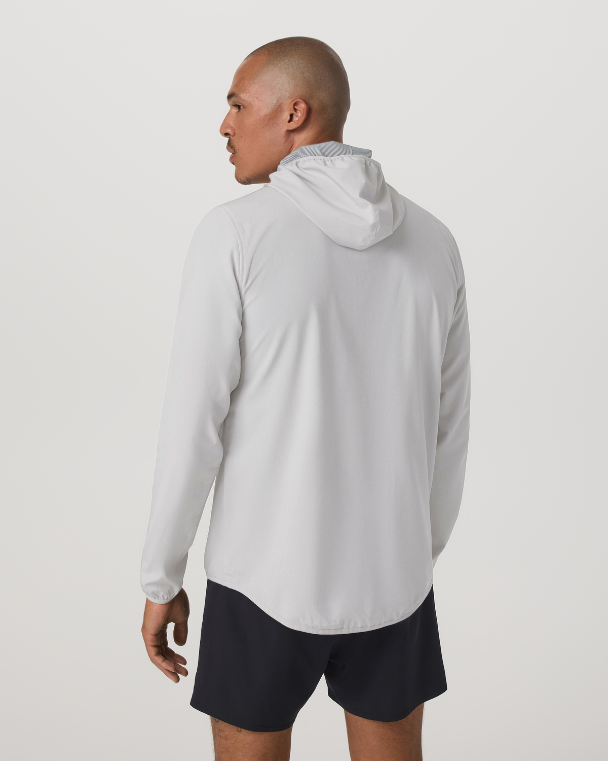 Outdoor Trainer Shell Men's Full-Zip Grey Mist Jacket - Vuori