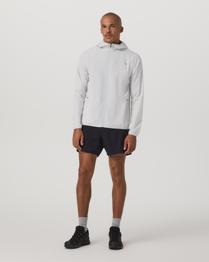 Outdoor Trainer Shell Men's Full-Zip Grey Mist Jacket - Vuori