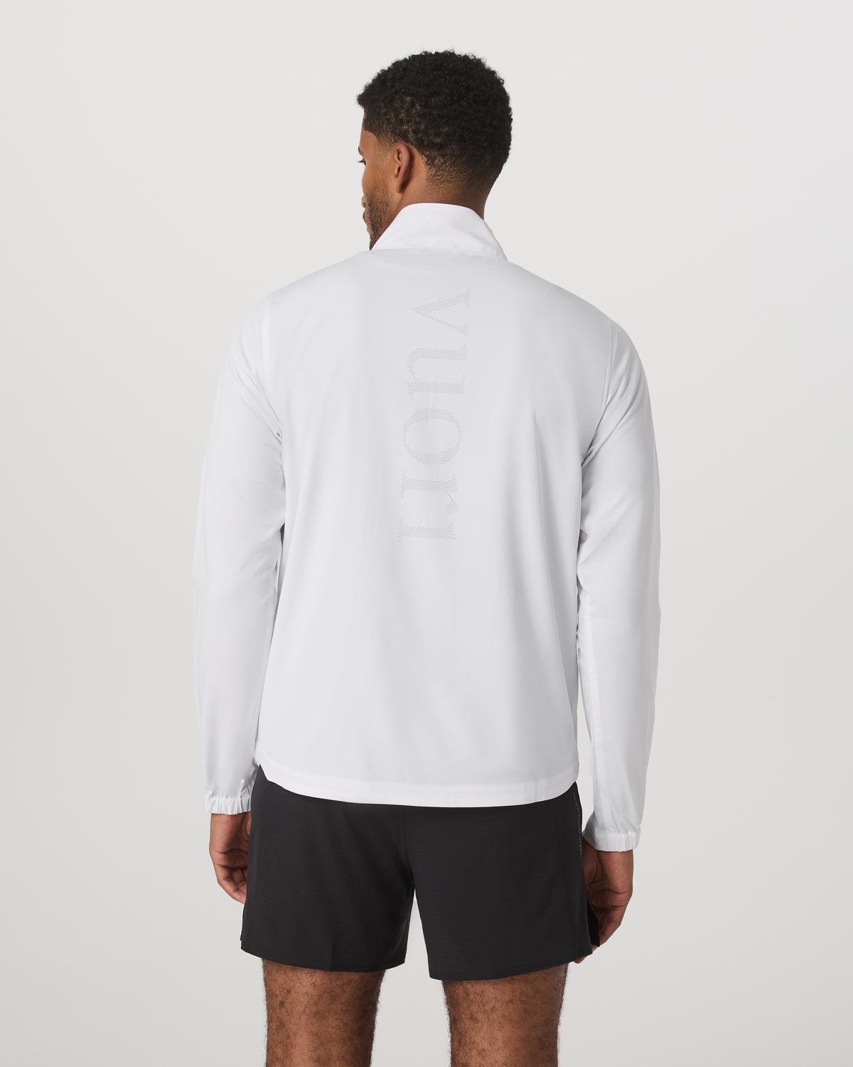 Venture Track Jacket Men's White Logo Graphic Jacket - Vuori