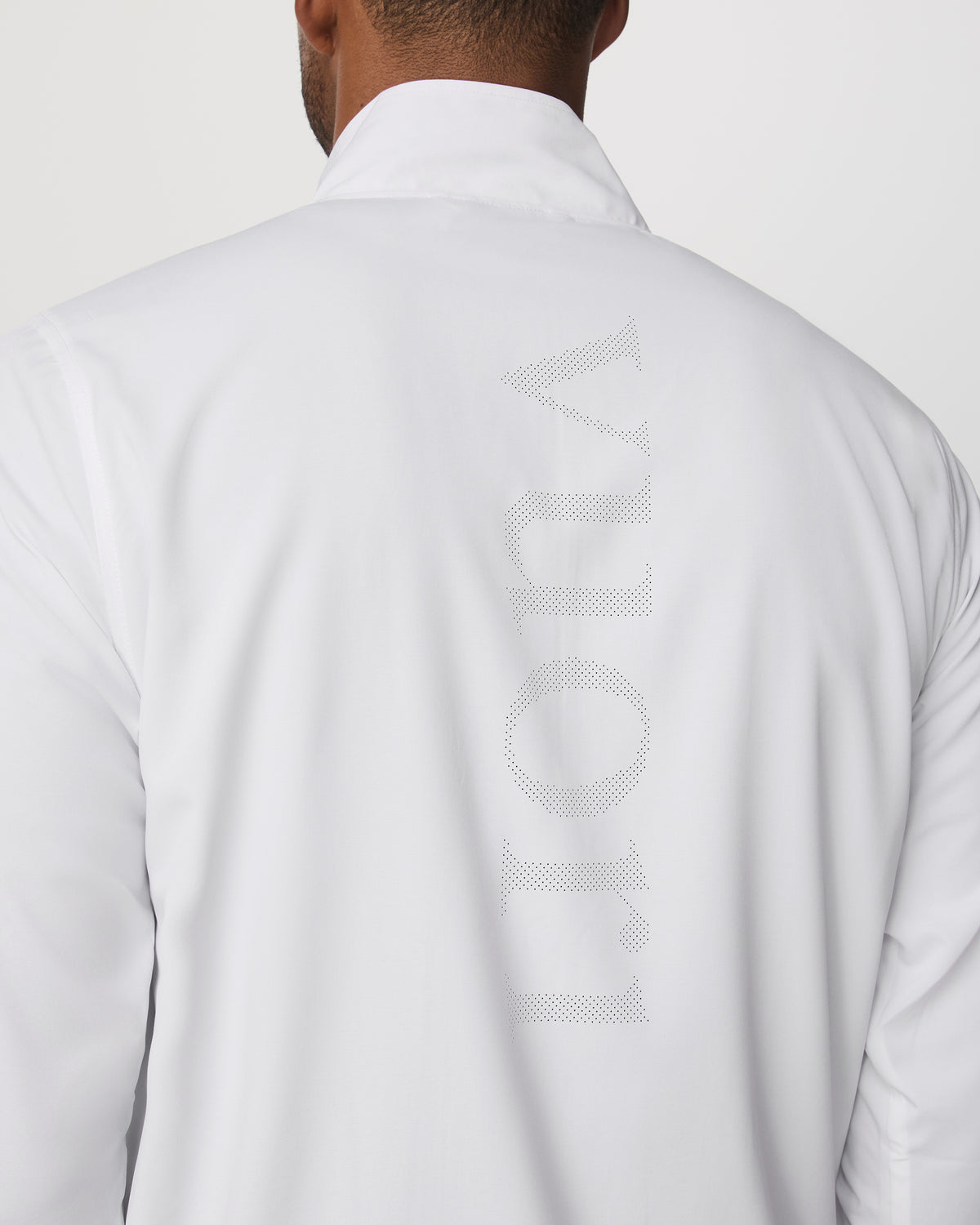Venture Track Jacket Men's White Logo Graphic Jacket - Vuori