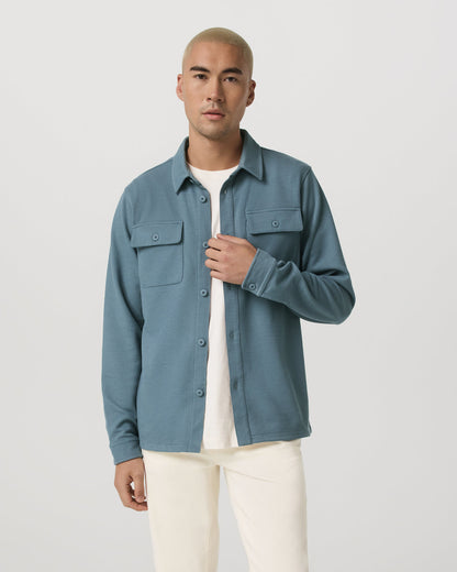 Waffle Shirt Jacket Versatile Men's Abyss Shirt Jacket - Vuori