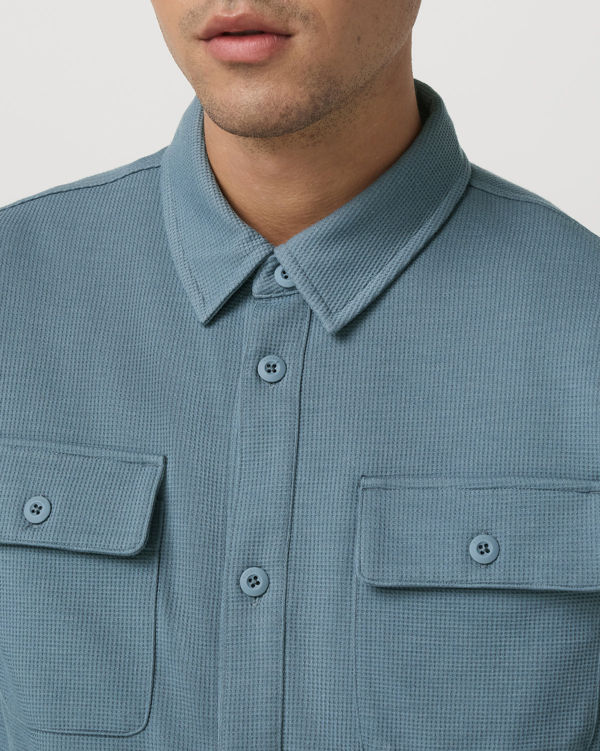 Waffle Shirt Jacket Versatile Men's Abyss Shirt Jacket - Vuori