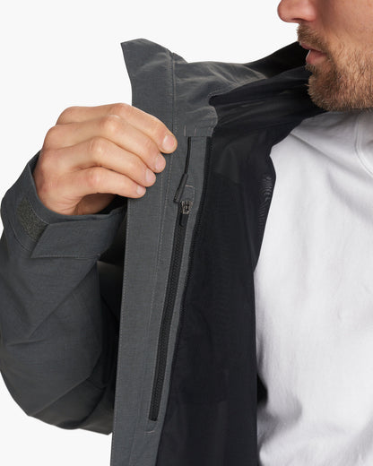 Oahu Rain Jacket Men's Shale Lightweight Jacket - Vuori