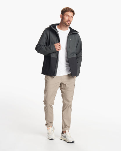Oahu Rain Jacket Men's Shale Lightweight Jacket - Vuori