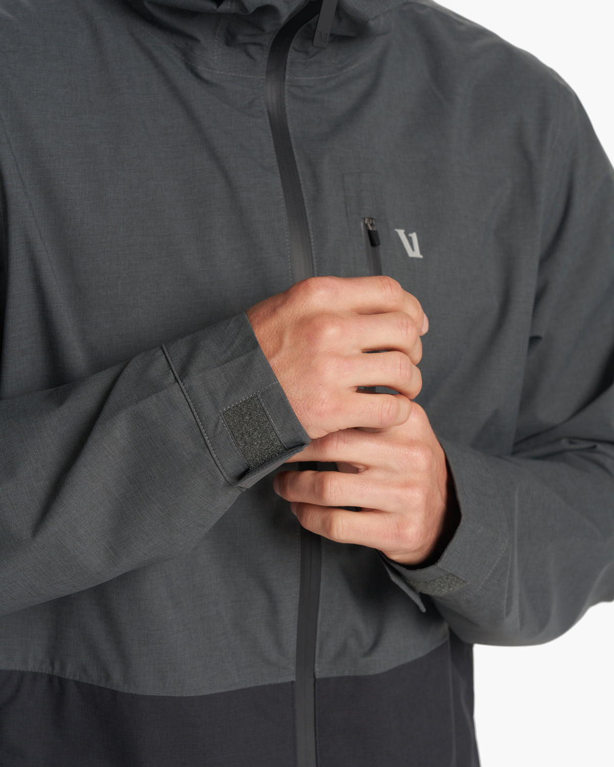 Oahu Rain Jacket Men's Shale Lightweight Jacket - Vuori