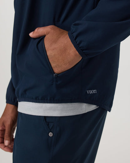 Outdoor Trainer Shell Men's Lightweight Full-Zip Ink Jacket - Vuori