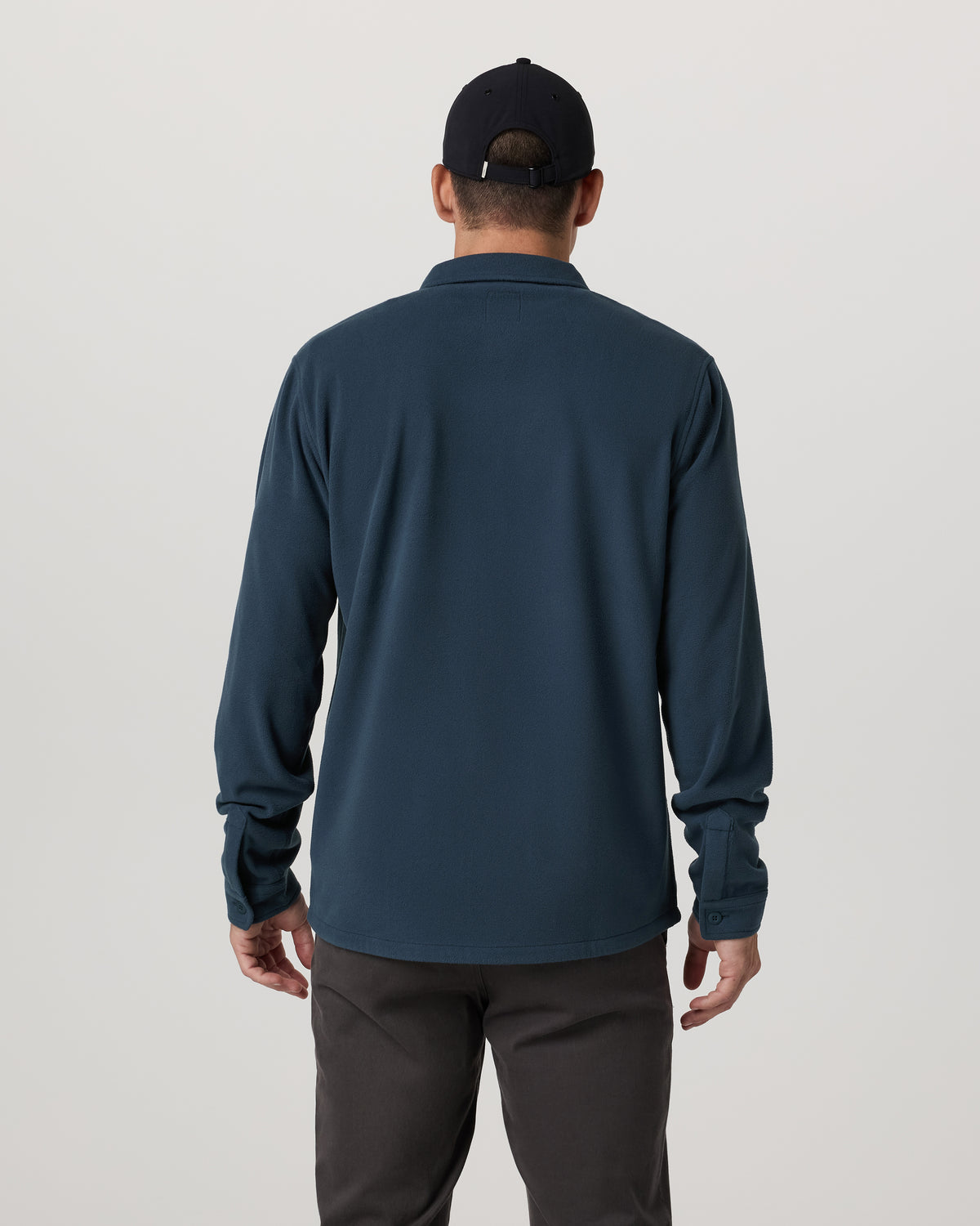 Aspen Shirt Jacket Men's Ocean Blue Fleece Shirt Jacket - Vuori