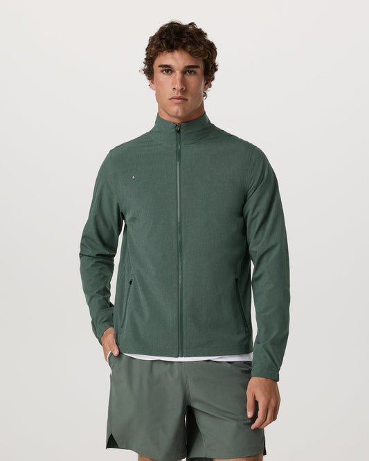 Venture Track Jacket Men's Agate Green Workout Jacket - Vuori