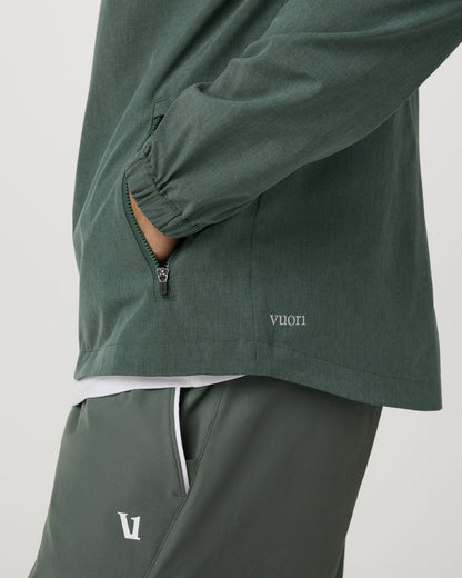 Venture Track Jacket Men's Agate Green Workout Jacket - Vuori