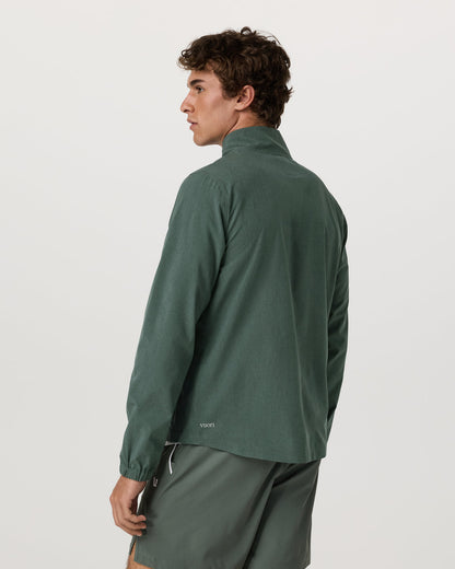 Venture Track Jacket Men's Agate Green Workout Jacket - Vuori