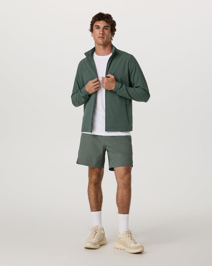 Venture Track Jacket Men's Agate Green Workout Jacket - Vuori