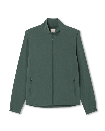 Venture Track Jacket Men's Agate Green Workout Jacket - Vuori