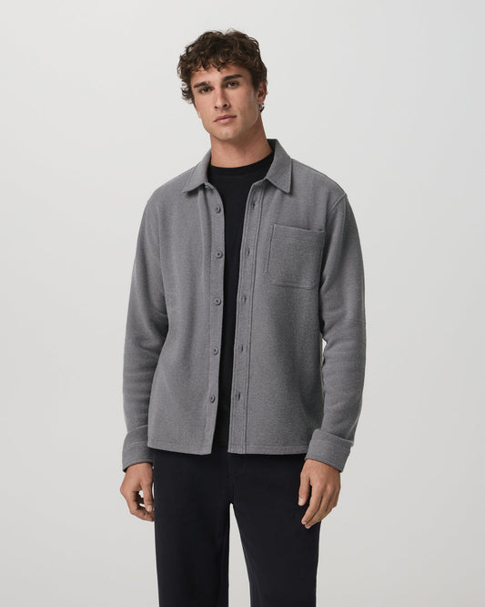 Beach Fleece Shirt Jacket Men's Pinecone Heather Jacket - Vuori