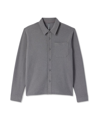 Beach Fleece Shirt Jacket Men's Pinecone Heather Jacket - Vuori