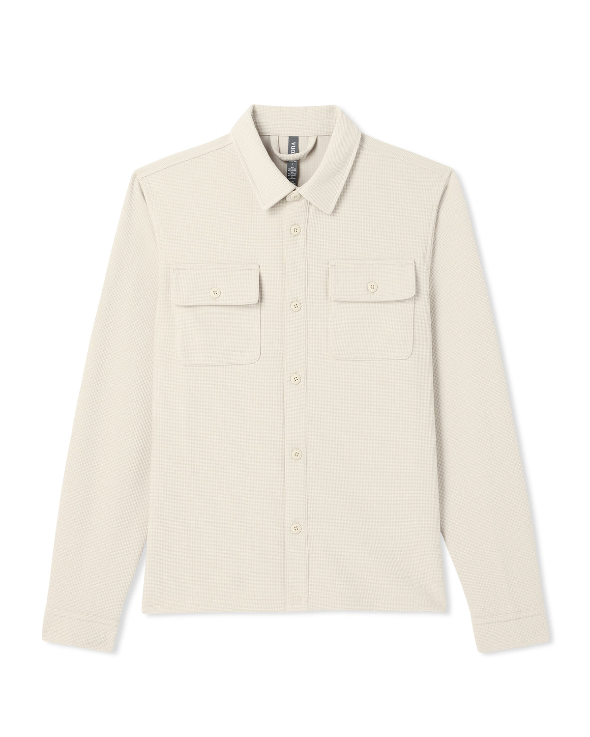 Waffle Shirt Jacket Versatile Men's Natural Shirt Jacket - Vuori