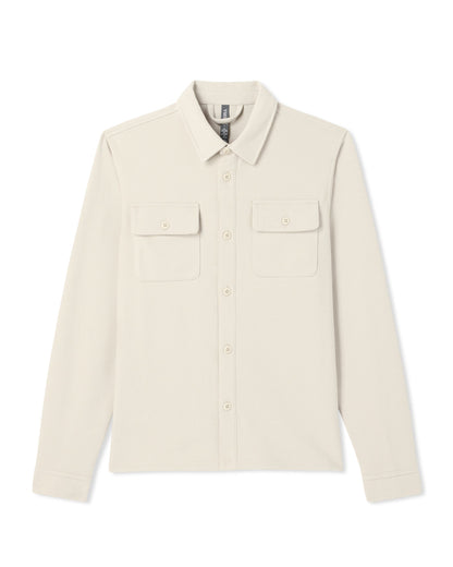 Waffle Shirt Jacket Versatile Men's Natural Shirt Jacket - Vuori