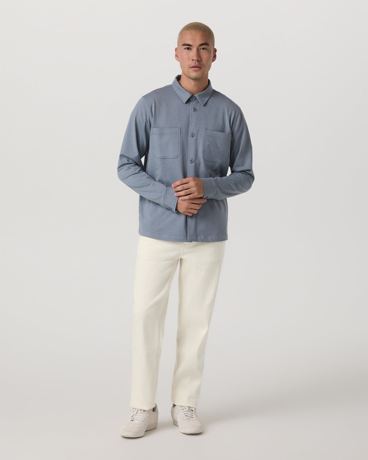 Coronado Shirt Jacket Men's Slate Blue Heather Jacket - Vuori