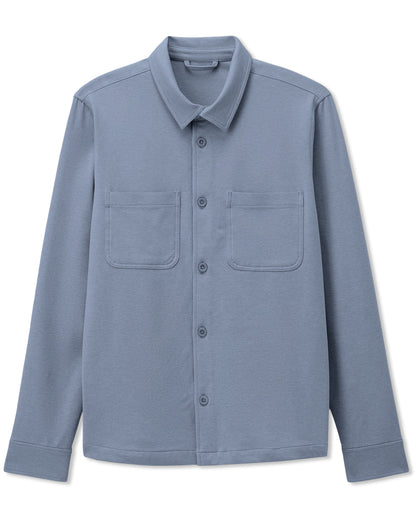 Coronado Shirt Jacket Men's Slate Blue Heather Jacket - Vuori