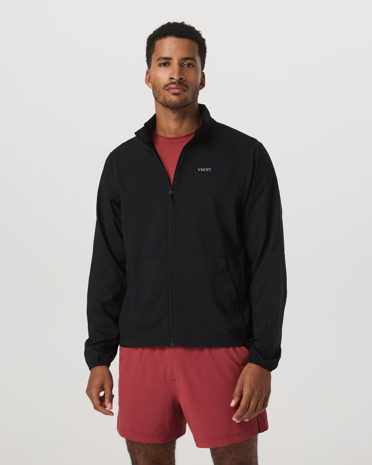 Terrain Jacket Men's Black Lightweight Running Shell - Vuori