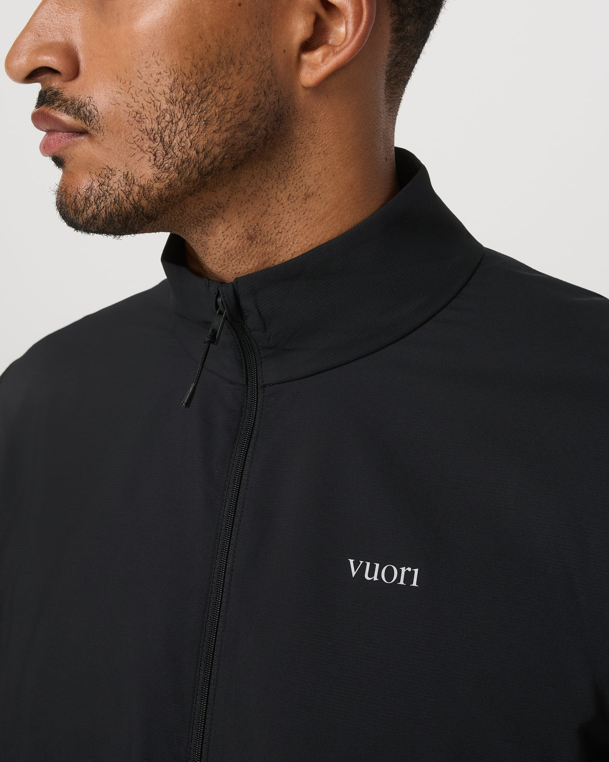 Terrain Jacket Men's Black Lightweight Running Shell - Vuori