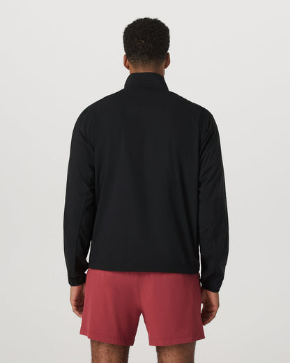 Terrain Jacket Men's Black Lightweight Running Shell - Vuori