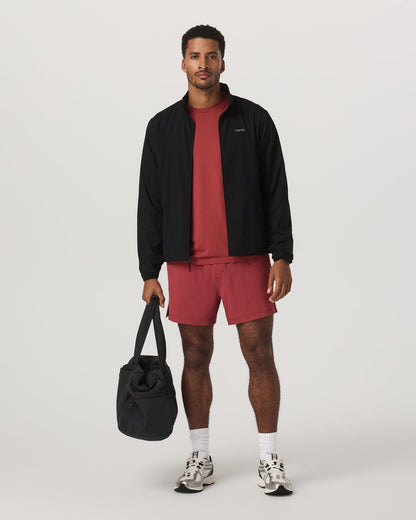 Terrain Jacket Men's Black Lightweight Running Shell - Vuori