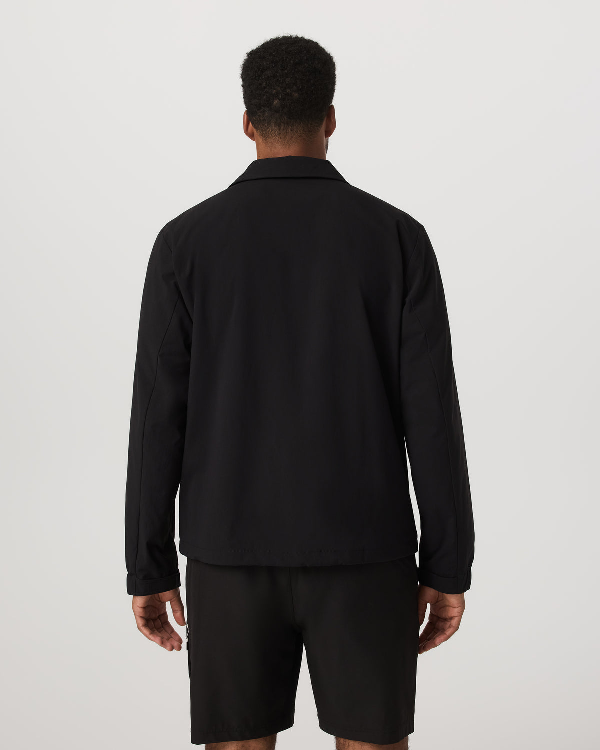 V1 Coach Jacket Men's Black Vintage Style Jacket - Vuori