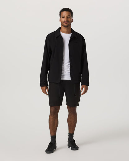V1 Coach Jacket Men's Black Vintage Style Jacket - Vuori