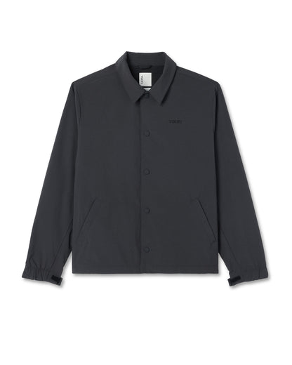 V1 Coach Jacket Men's Black Vintage Style Jacket - Vuori