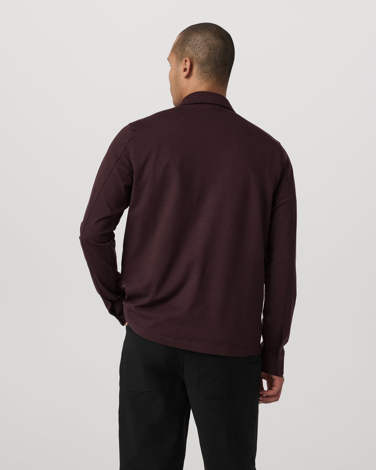 Coronado Shirt Jacket Men's Mahogany Heather Jacket - Vuori