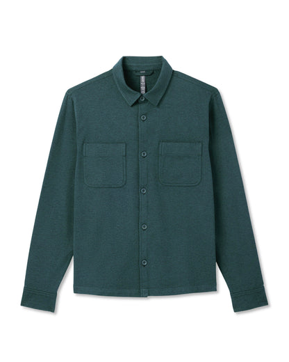 Coronado Shirt Jacket Men's Deep Sea Heather Jacket - Vuori