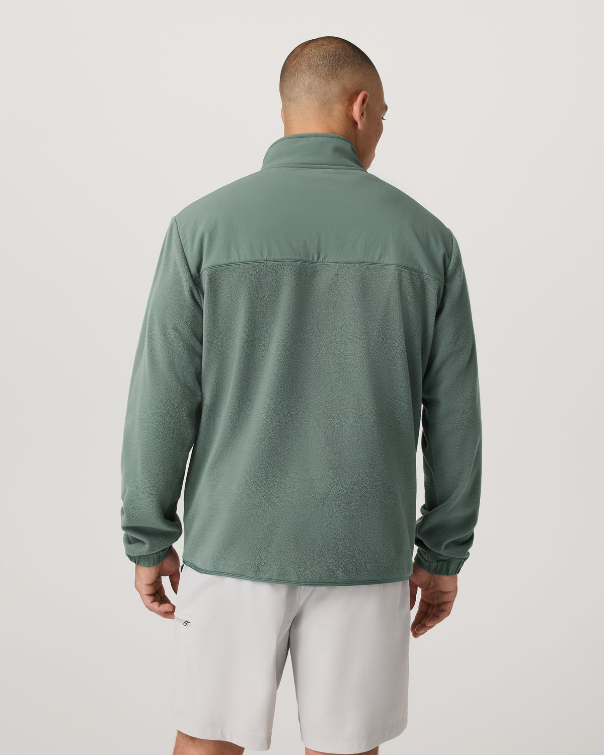 Aspen 1/2 Snap Men's Fleece Mock-Neck Pullover: Marsh - Vuori