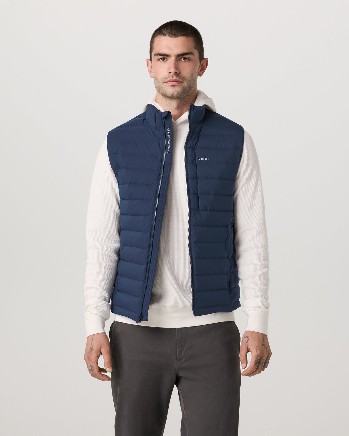 Steadfast Insulated Vest Men's Blue Coast Vest - Vuori