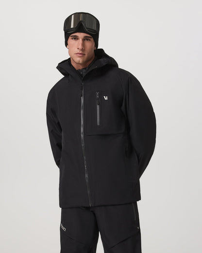 Taika Snow Shell Men's Black Ski/Board Jacket for Winter - Vuori