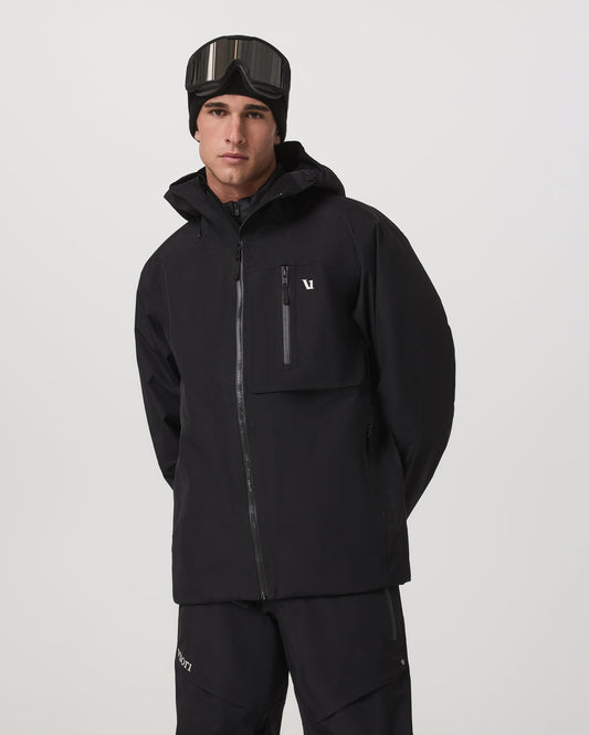 Taika Snow Shell Men's Black Ski/Board Jacket for Winter - Vuori