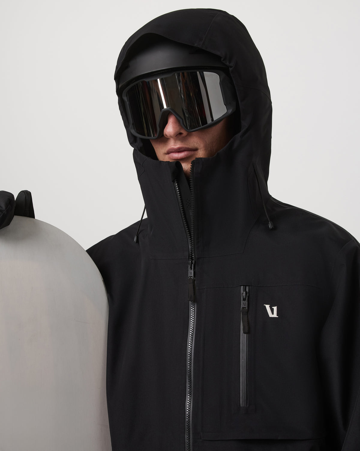 Taika Snow Shell Men's Black Ski/Board Jacket for Winter - Vuori