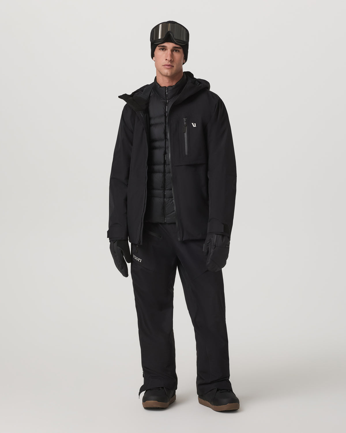 Taika Snow Shell Men's Black Ski/Board Jacket for Winter - Vuori
