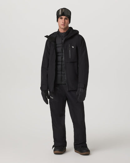 Taika Snow Shell Men's Black Ski/Board Jacket for Winter - Vuori