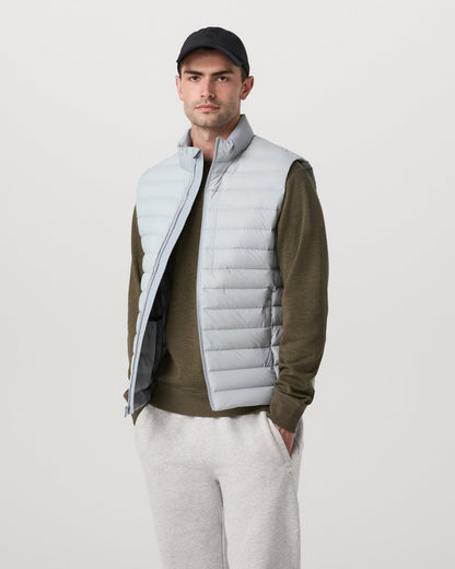 Steadfast Insulated Vest Men's Sea Fog Vest - Vuori